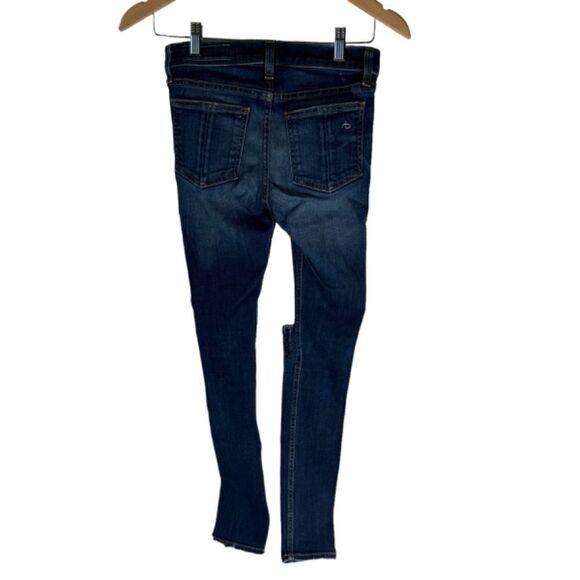 Rag & Bone High Rise Skinny Busted Knee Jeans Sz 24 - Picture 9 of 9